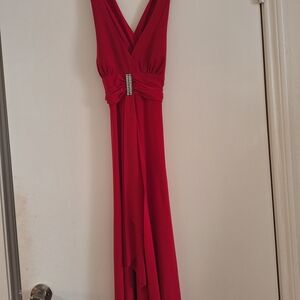 Elegant Red Evening Gown